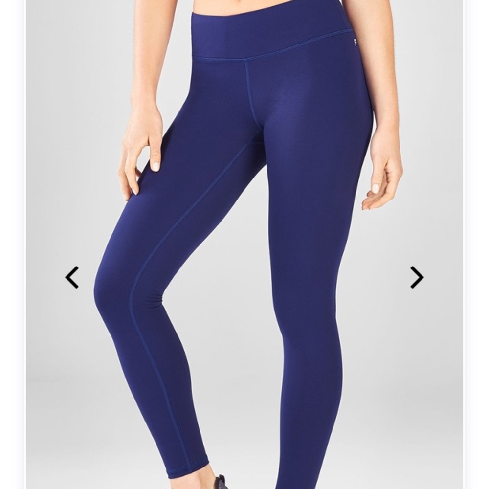 Navy High Waisted Fabletics Pants, tummy control